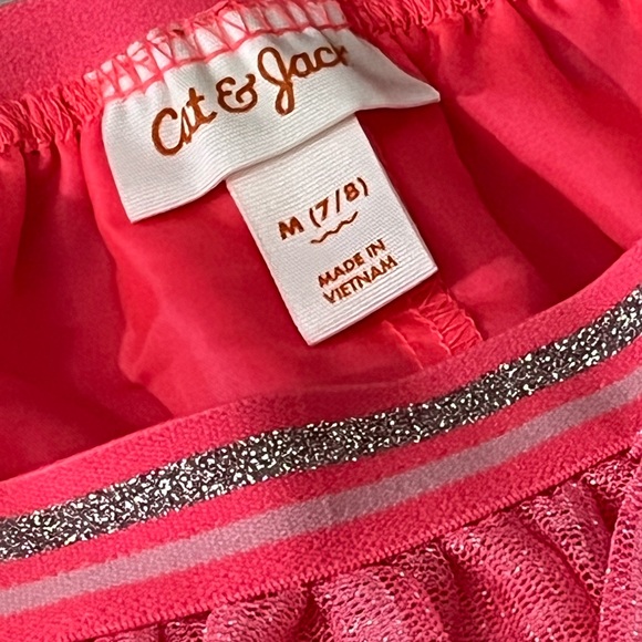 Children’s skirt with see-through sparkle overlay - Picture 3 of 6